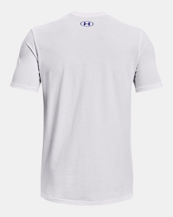 Men's UA Wordmark Baseball Short Sleeve, White, pdpMainDesktop image number 5